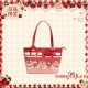 Mademoiselle Pearl Strawberry Tote Bag(Reservation/4 Colours/Full Payment Without Shipping)